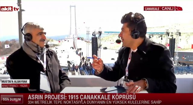Başyazarımız Mustafa Albayrak 1915 Çanakkale Köprüsünün Maneviyatını Akit TV'ye Anlattı