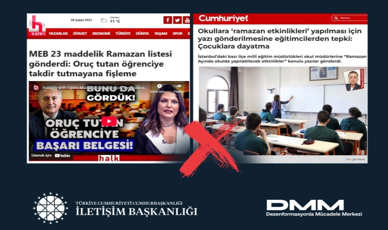 ’Oruç tutmayan öğrenciler fişleniyor’ haberleri manipülatif