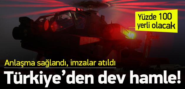 Yerli helikopter motoru için imzalar atıldı