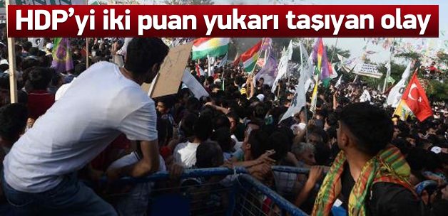 "Patlama HDP'yi iki puan yukarıya taşıdı"