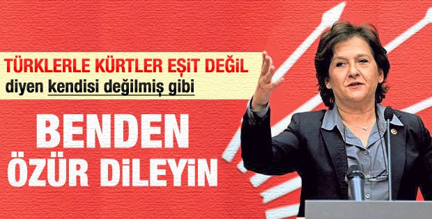 Özür dilemedi, ‘özür bekliyorum’ dedi