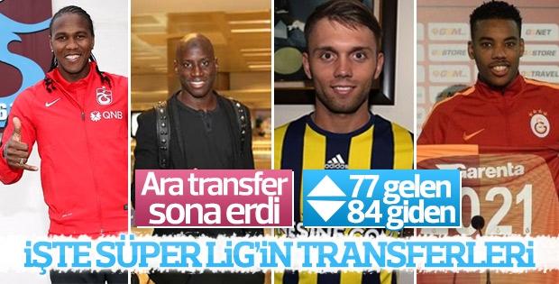 Ara transfer döneminde gelenler-gidenler