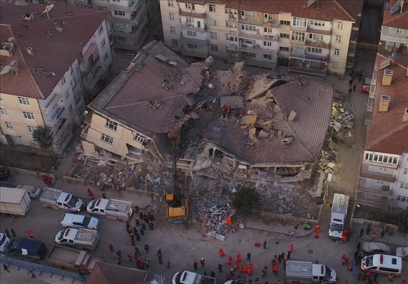 Elazığ'daki korkunç manzara ortaya çıktı