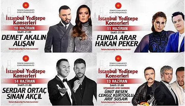 İletişim Başkanlığı Yeditepe konserleriyle ilgili ortaya atılan iddiaları yalanldı