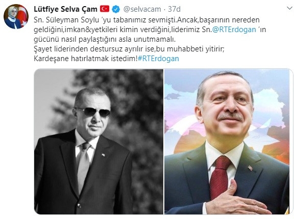 Selva Çam'ın Soylu'nun istifası sonrası attığı twit olay oldu