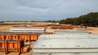Türk şirketin Libya'da kurduğu, ülkenin en büyük beton üretim tesisi açıldı