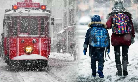 İstanbul 'da eğitime kar engeli!