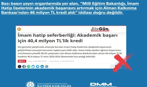 İmam Hatipler’in başarısı için kredi iddiaları asılsız!