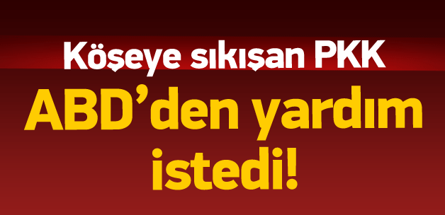 Köşeye sıkışan PKK ABD'den yardım istedi