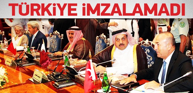 Türkiye Cidde'de imza atmadı