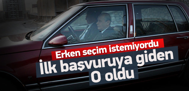 MHP'den adaylık başvurusuna ilk Bahçeli gitti