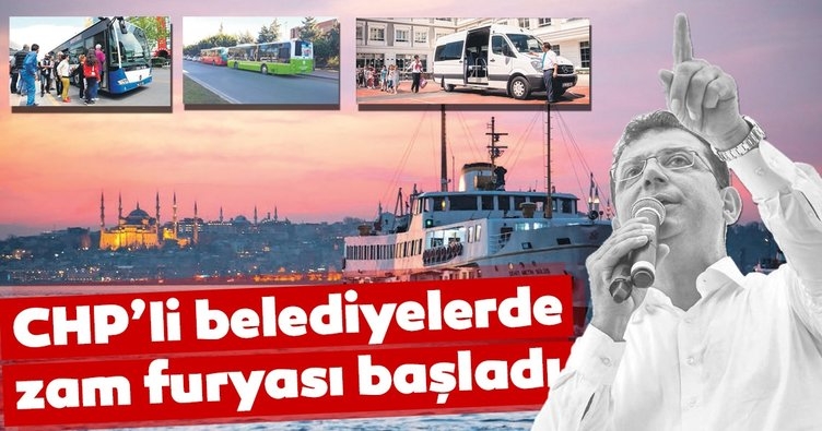 CHP’li belediyelerde zam furyası başladı