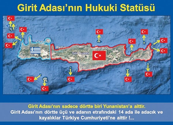 Girit ve 12 Adanın Türkiye'ye iadesi için dava açılıyor