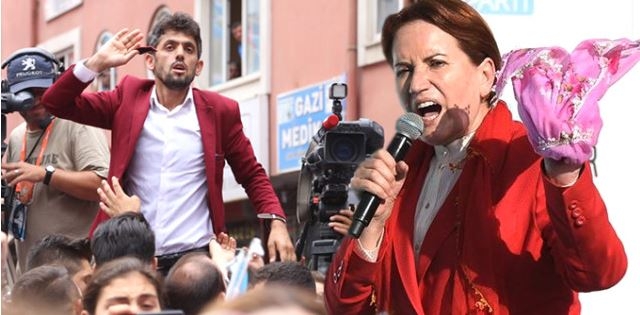 Meral Akşener'e Tepki Gösteren Genç, Partililer Tarafından Darp Edildi